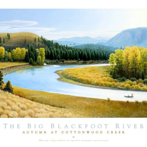 Big Blackfoot River Poster by Monte Dolack